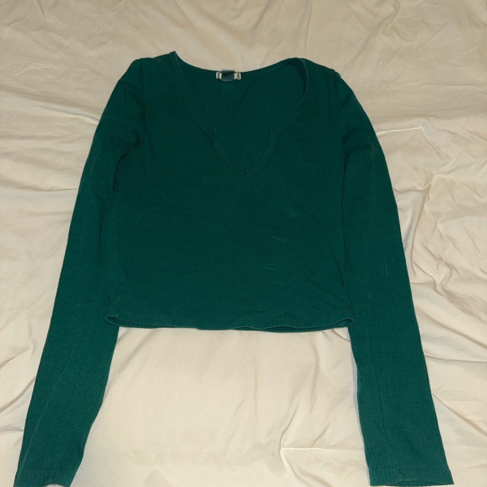 Bozzolo Deep Teal Long Sleeve Top